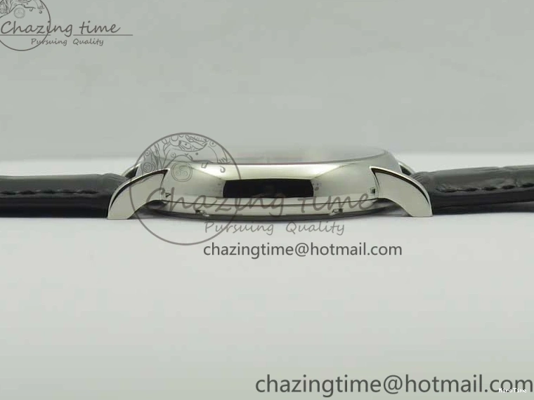 MIROTIME 0404 Portofino Automatic SS TWF 1:1 Best Edition Black Dial on Black Leather Strap A TravelReady 7199